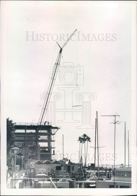 1972 Dunedin, Florida Edgewater Apartments Construction Press Photo - Historic Images