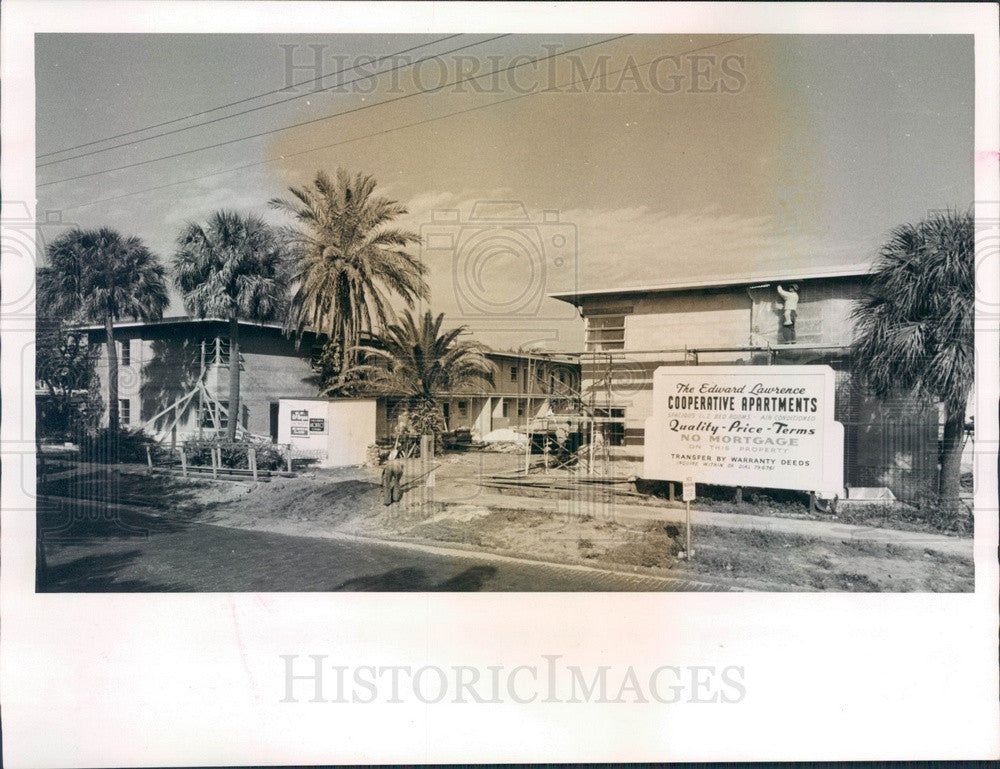 1962 St. Petersburg Florida Edward Lawrence Co-op Apartments Press Photo - Historic Images