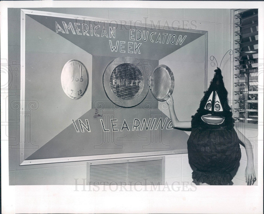 1965 St. Petersburg FL Madeira Beach Jr HS American Education Week Press Photo - Historic Images