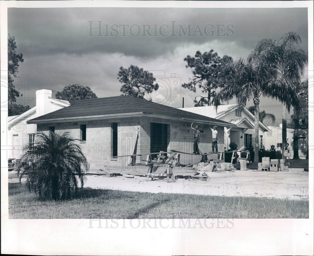 1965 St. Petersburg Florida Suncoast Chiropractic Clinic Addition Press Photo - Historic Images