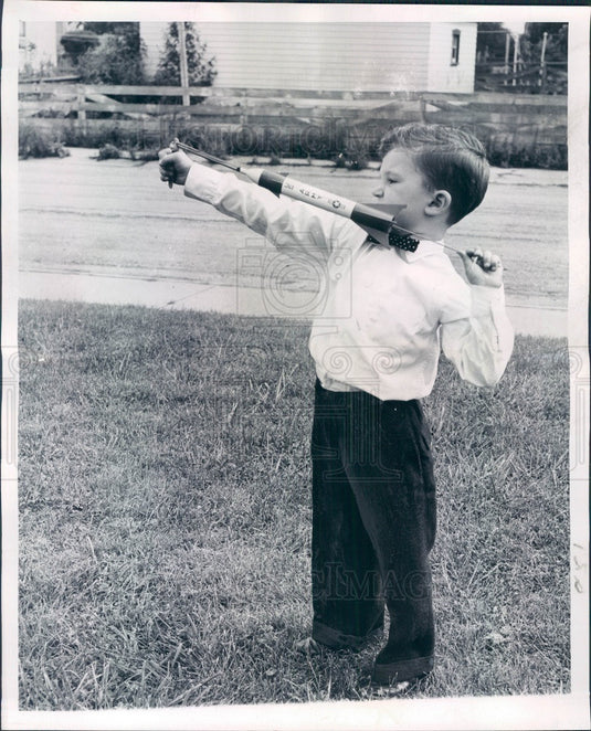1960 Young Evangelist James Jeep Reineke Press Photo - Historic Images