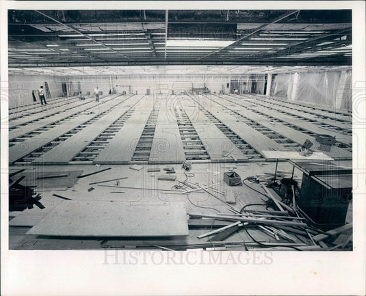 1973 St. Petersburg Florida Sunshine Bowl Construction Press Photo - Historic Images