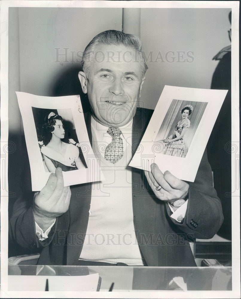 1959 Chicago, Illinois Police Homicide Chief James McMahon Press Photo - Historic Images