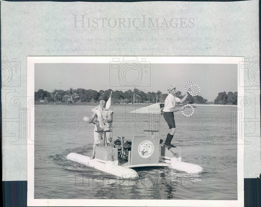 Undated Sarasota, Florida Sunshine Springs and Gardens Aquabats Press Photo - Historic Images
