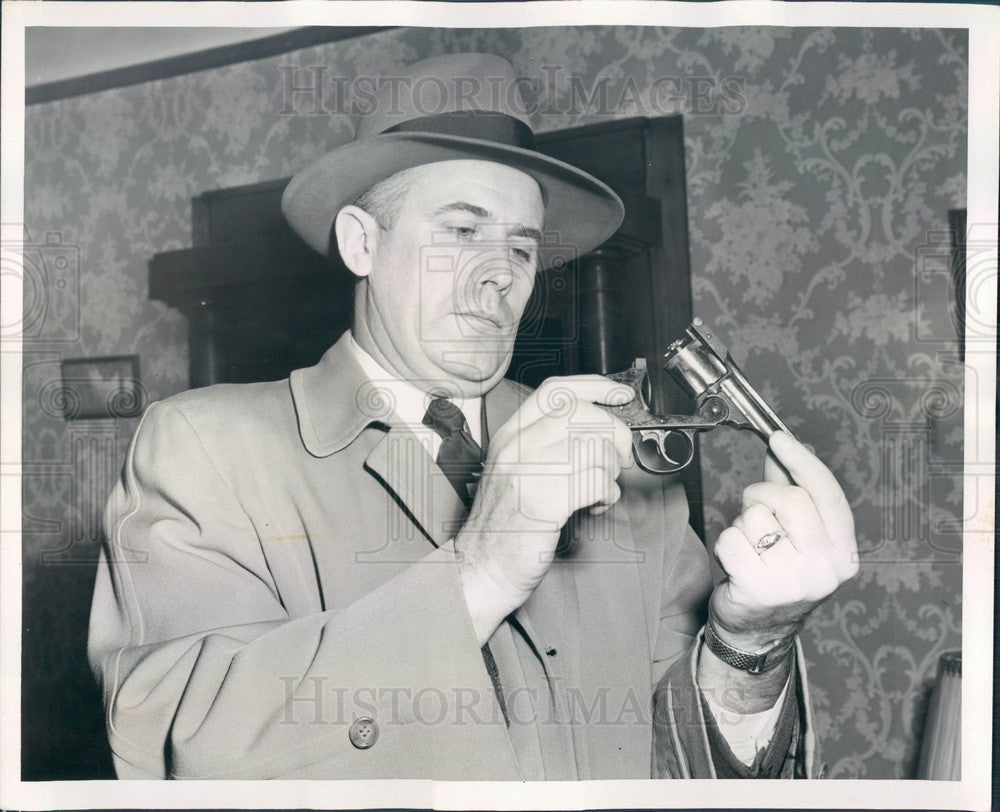 1952 Chicago, Illinois Homicide Police Chief James McMahon Press Photo - Historic Images