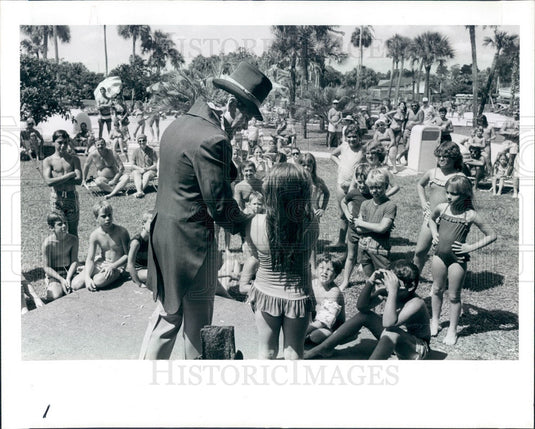 1985 Weeki Wachee Spring, Florida Buccaneer Bay, Willie Wonka Press Photo - Historic Images