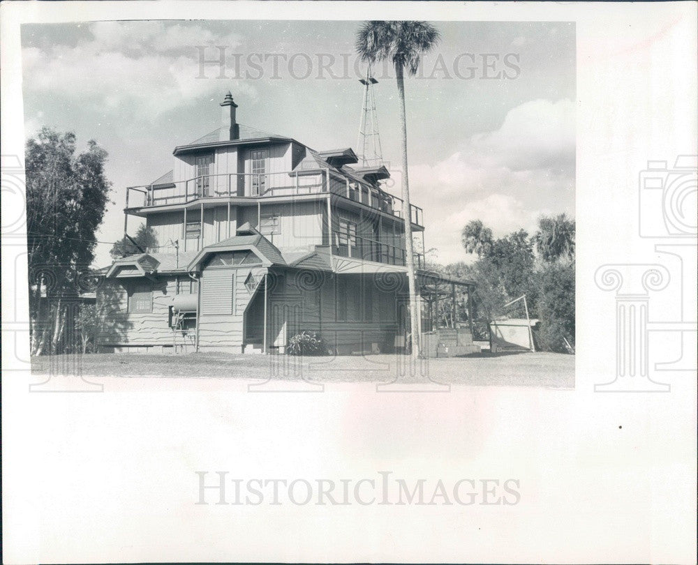 1972 Weeki Wachee Gardens, Florida Battleship House Press Photo - Historic Images