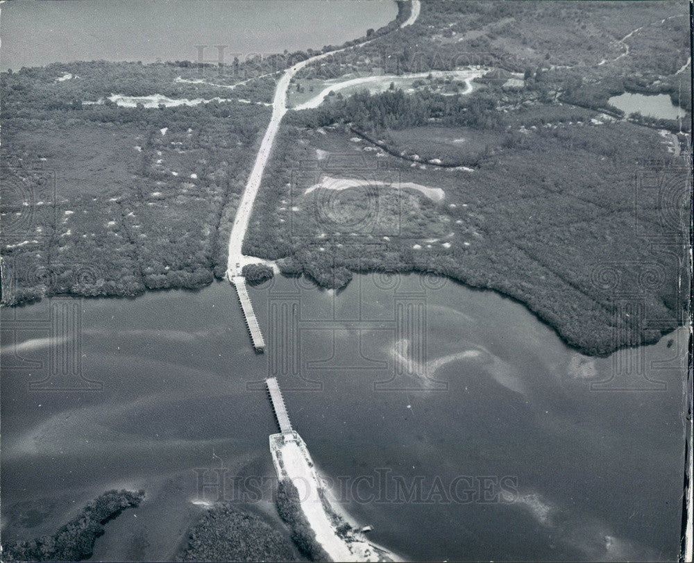 1973 St. Petersburg Florida Weedon Island Aerial View Press Photo - Historic Images