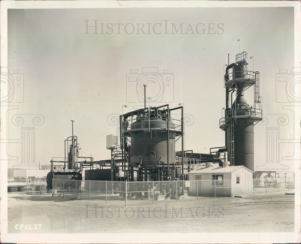 1961 St. Petersburg FL Weedon Island Salt Water Conversion Plant Press Photo - Historic Images