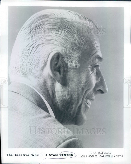 1972 Musician Stan Kenton Press Photo - Historic Images