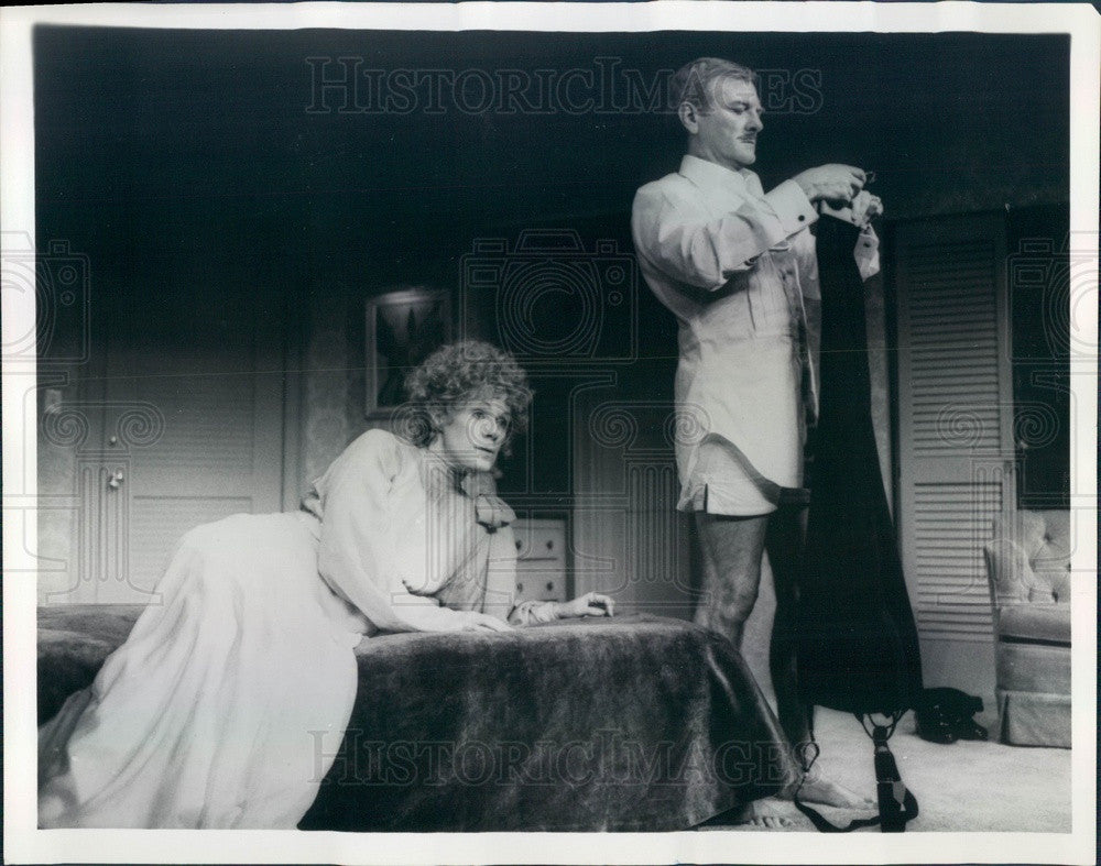 1976 Hollywood Actors Tammy Grimes &amp; George Grizzard Press Photo - Historic Images