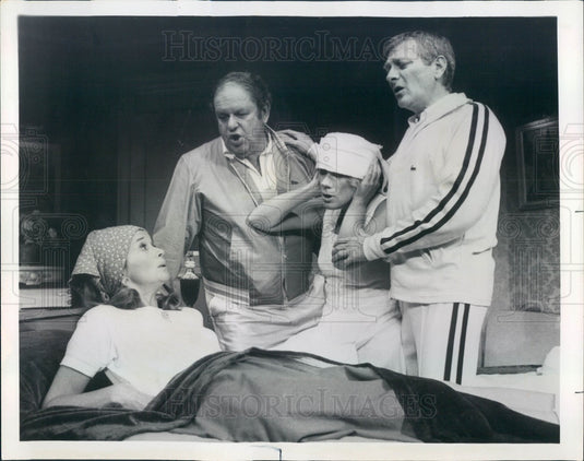1976 Hollywood Actors Barbara Barrie/Jack Weston/Tammy Grimes Press Photo - Historic Images