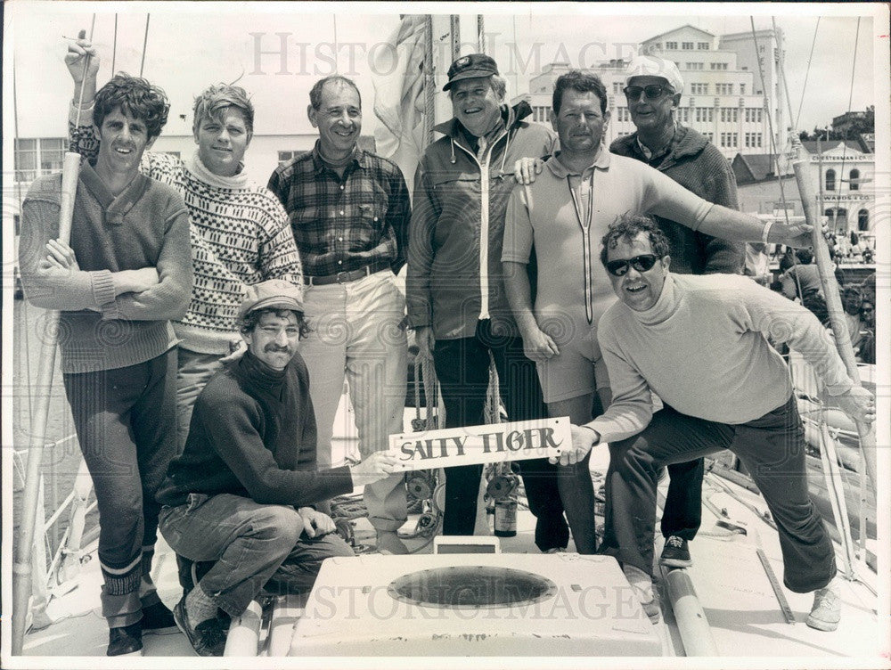 1970 St, Petersburg, Florida Yawl Salty Tiger &amp; Crew Press Photo - Historic Images