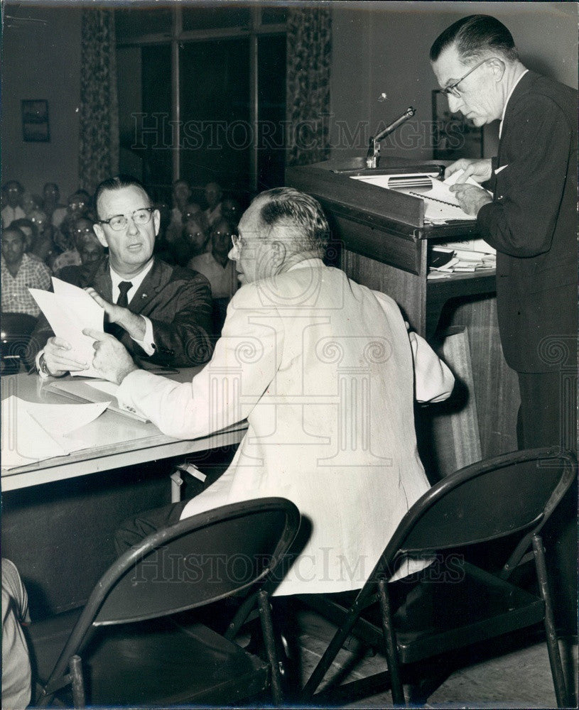 1960 Bradenton, Florida Mayor Sterling Hall, Smith &amp; Gillespie Press Photo - Historic Images