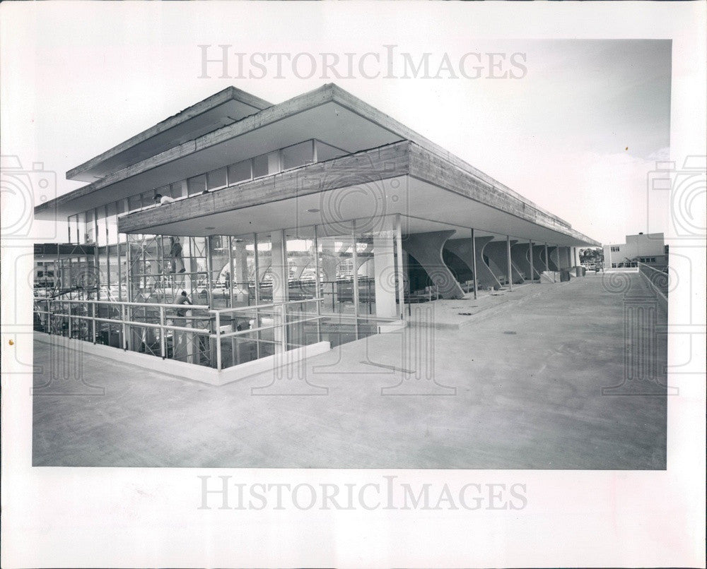 1960 Bradenton, Florida Auditorium Construction Press Photo - Historic Images
