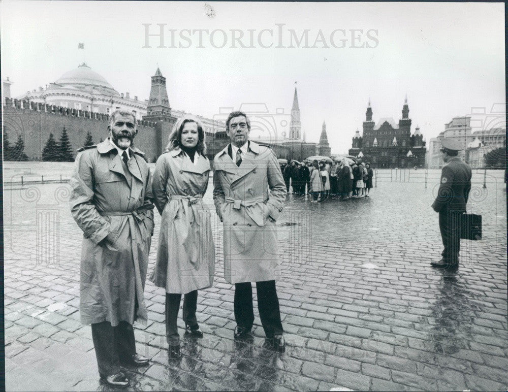 1987 News Correspondents Ed Bradley, Diane Sawyer &amp; Dan Rather Press Photo - Historic Images