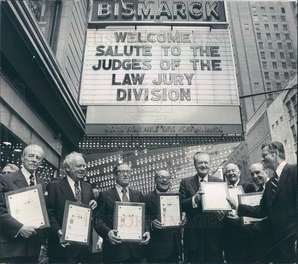 1973 Chicago, Illinois Civil Trial Lawyers Assoc Awards Judges Press Photo - Historic Images