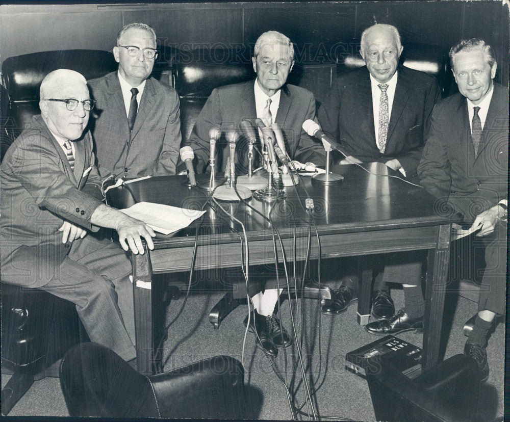 1965 Illinois Judges, States Senate Reapportionment Compromise Press Photo - Historic Images