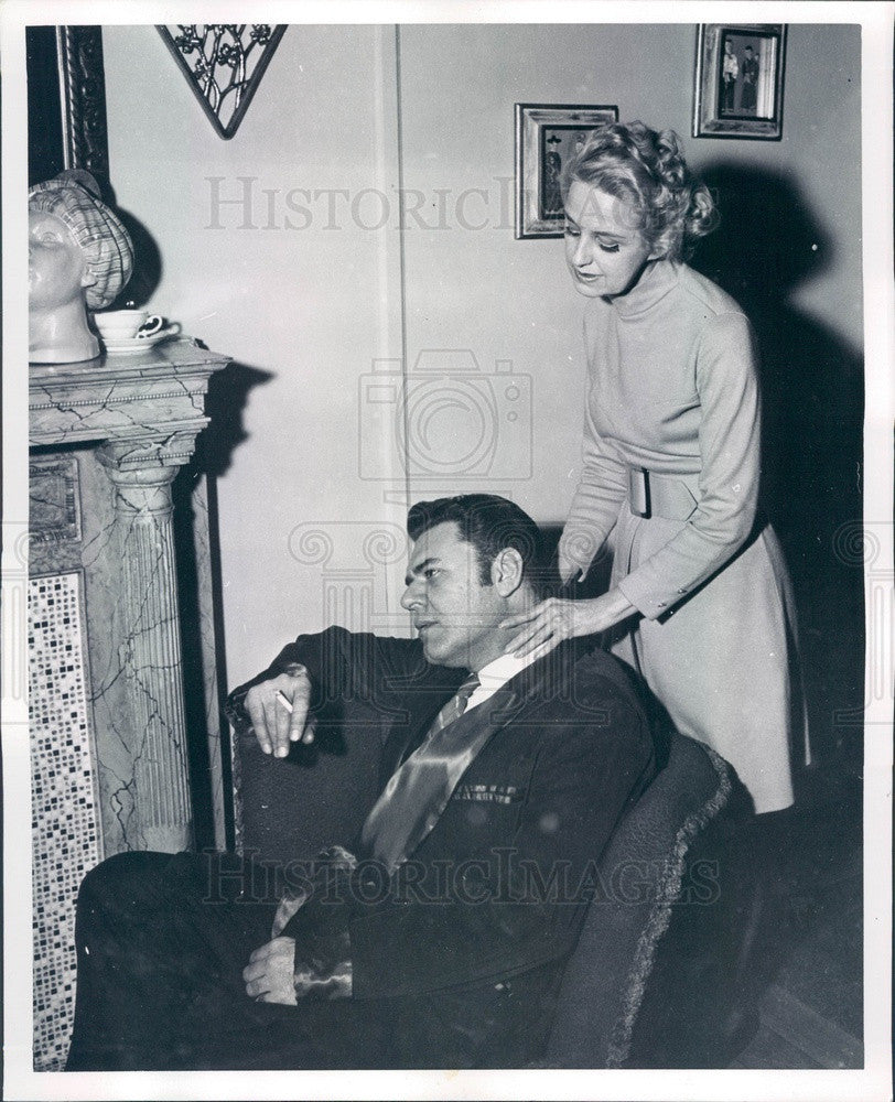 1970 Chicago, IL Theater Actors Larry Mayer & Cornelia Callahan Press Photo - Historic Images