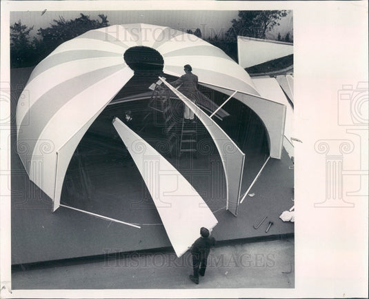1970 O'Dome Plastic Vacation Cabin Press Photo - Historic Images
