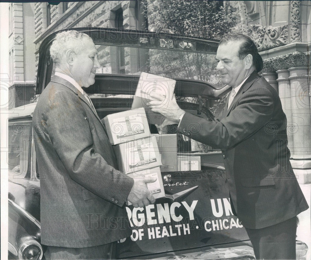 1961 Chicago, Illinois Polio Vaccine Press Photo - Historic Images