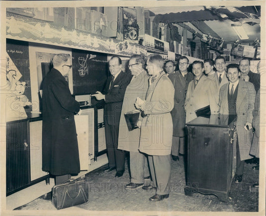 1957 Chicago, Illinois Polk City Store Owner Sol Polk Press Photo - Historic Images
