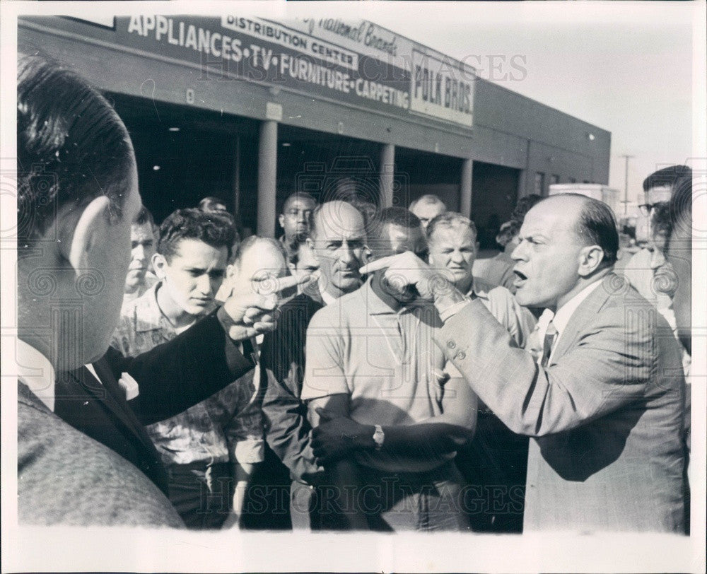 1962 Chicago, Illinois Polk Bros. Store Porter's Strike, Sol Polk Press Photo - Historic Images