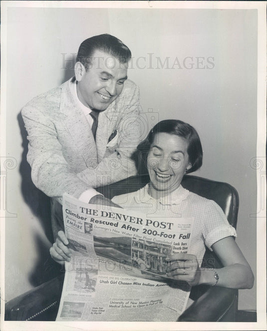 1956 Thornton, CO TV Game Show High Finance Winner Norma Ellman Press Photo - Historic Images