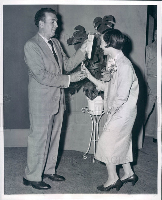 1956 Thornton, CO TV Game Show High Finance Winner Norma Ellman Press Photo - Historic Images