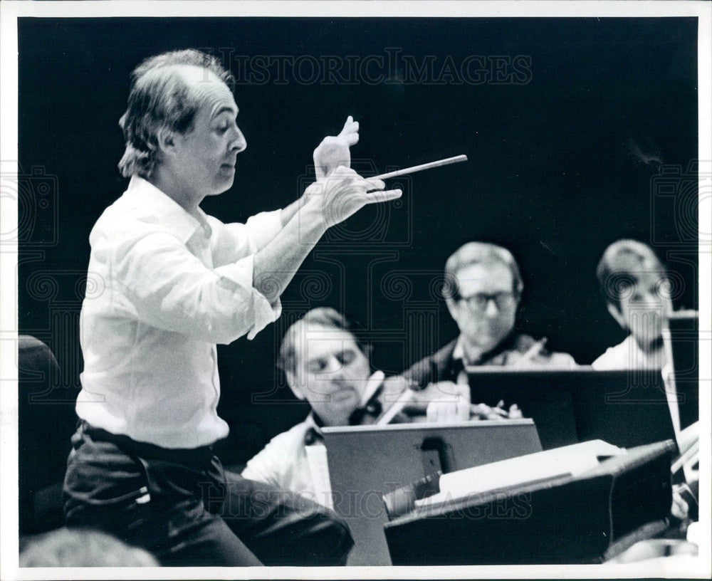 1979 Denver, Colorado Symphony Orchestra Conductor Gaetano Delogu Press Photo - Historic Images