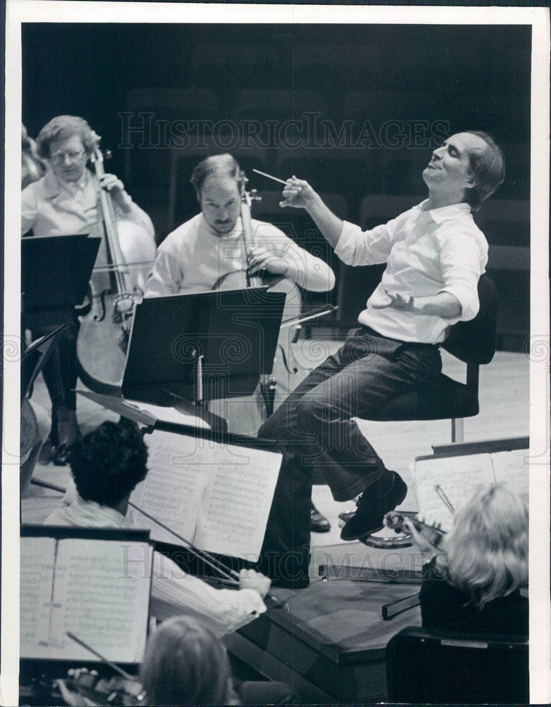 1978 Denver, Colorado Symphony Orchestra Conductor Gaetano Delogu Press Photo - Historic Images