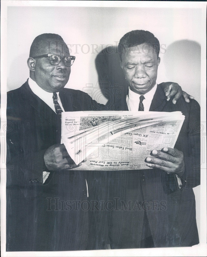 1963 Congolese Senators Francois Limete &amp; Lievin Kalubye-Belchika Press Photo - Historic Images