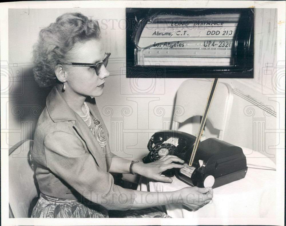 1960 Automatic Dialaphone with Braille for the Blind Press Photo - Historic Images