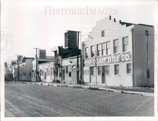 1957 St. Petersburg Florida West Coast Title Co Bldg Press Photo - Historic Images