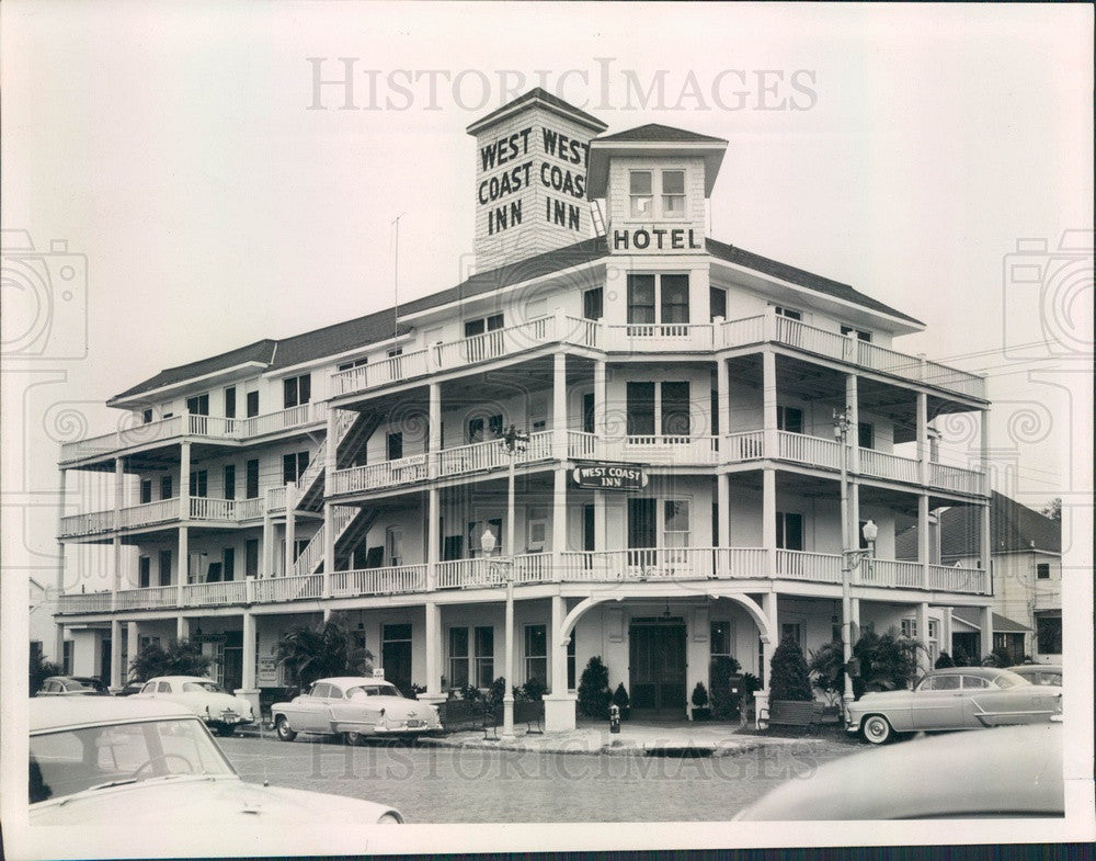 Undated St. Petersburg Florida West Coast Inn Press Photo - Historic Images