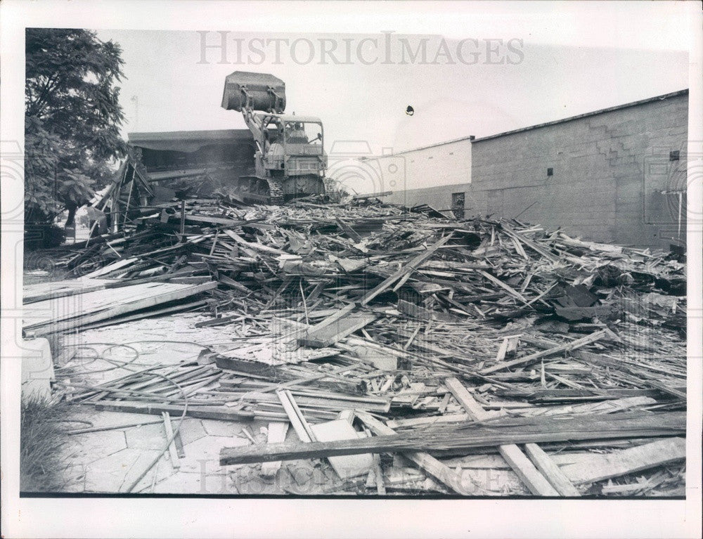 1969 St. Petersburg Florida Colton Hotel Demolished Press Photo - Historic Images