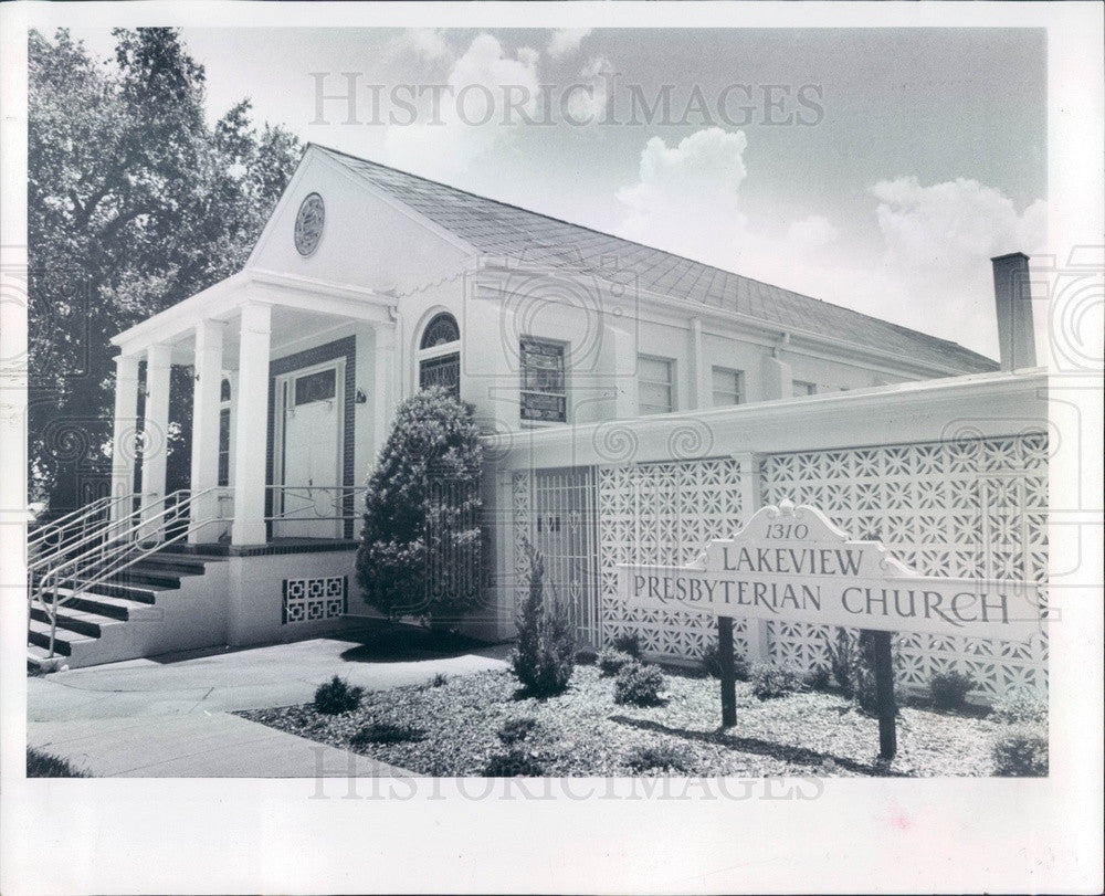1980 St. Petersburg Florida Lakeview Presbyterian Church Press Photo - Historic Images