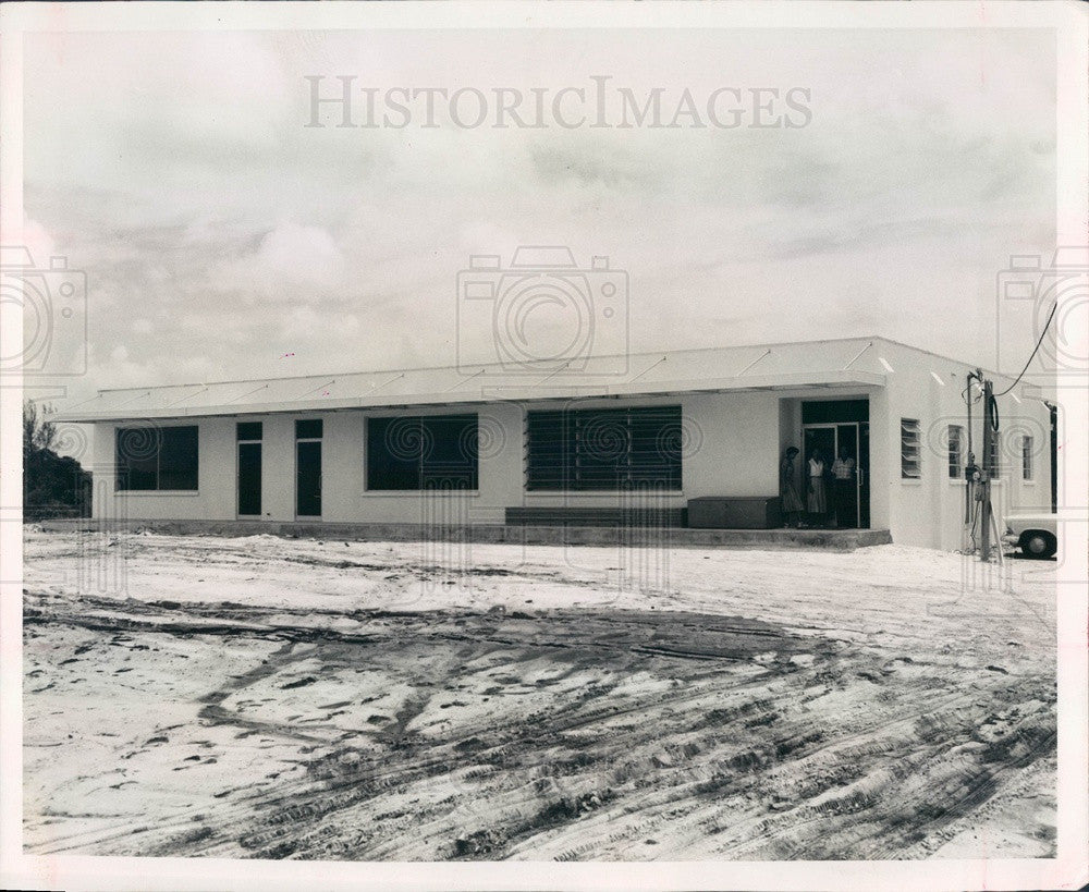 1957 Cortez, Florida New Post Office Press Photo - Historic Images