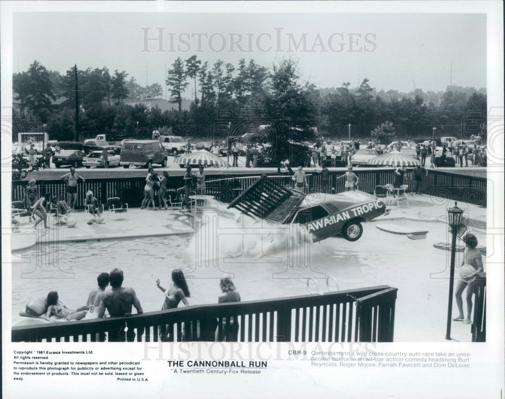 1981 The Cannonball Run movie clip Press Photo - Historic Images