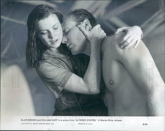 1981 Hollywood Actors Blair Brown & William Hurt Press Photo - Historic Images