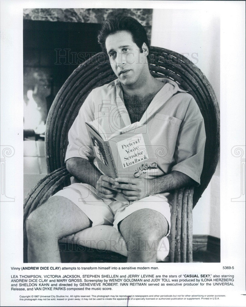 1989 Hollywood Actor Andrew Dice Clay Press Photo - Historic Images
