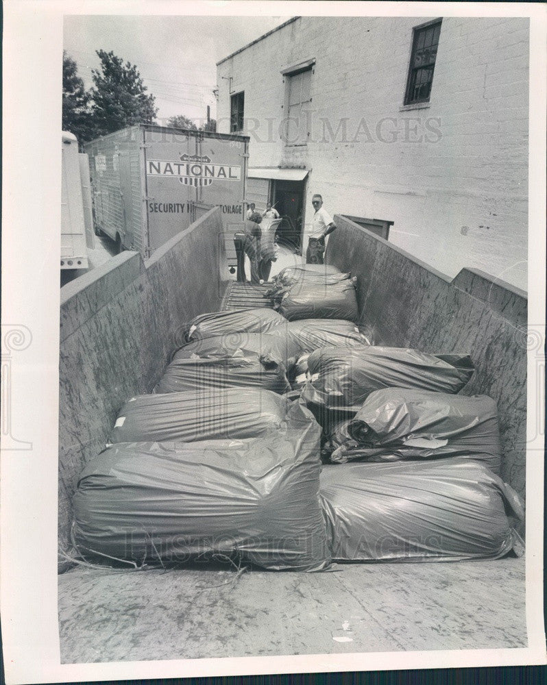 1972 Pinellas County, Florida Confiscated Marijuana Press Photo - Historic Images