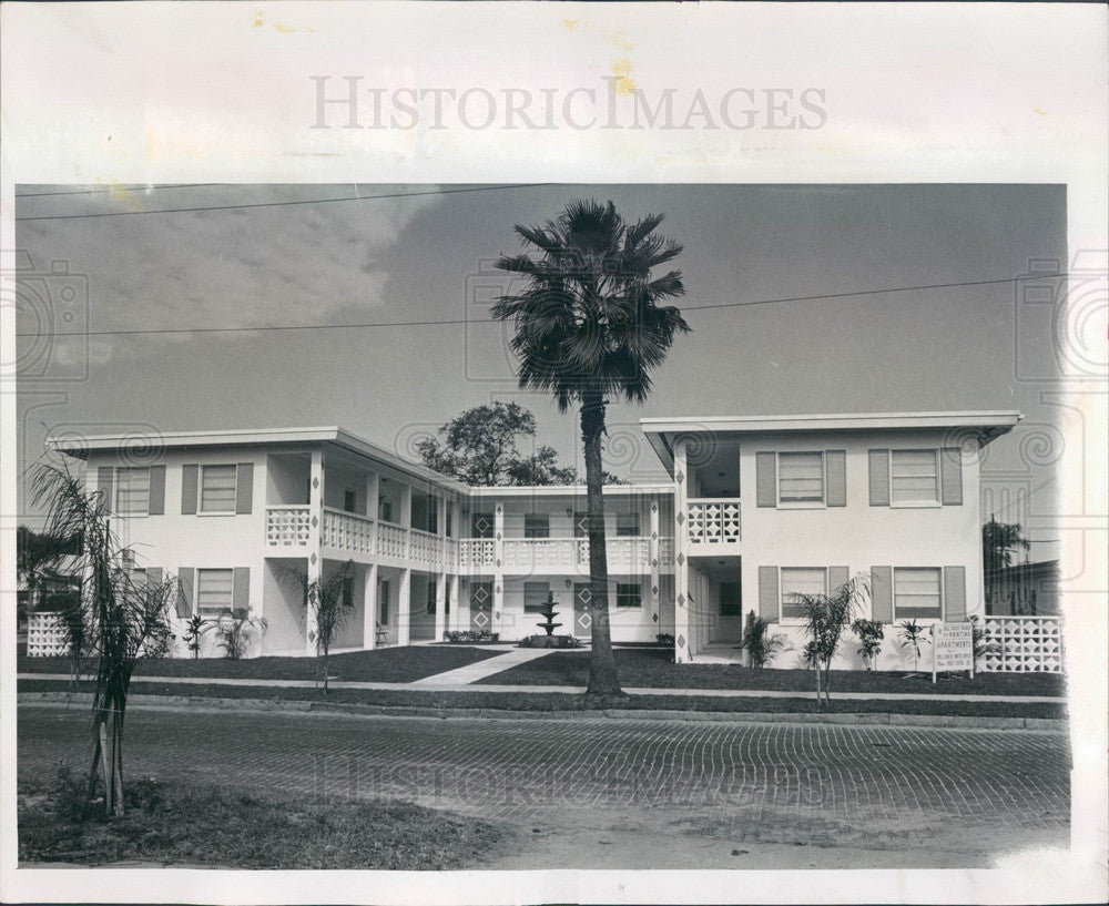 1966 St. Petersburg Florida Doll House Apartments Press Photo - Historic Images