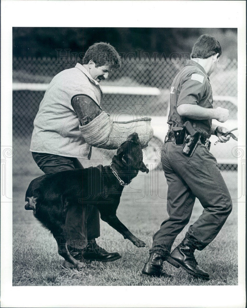 1988 St. Petersburg Florida Police Dept K-9 Graduation Press Photo - Historic Images