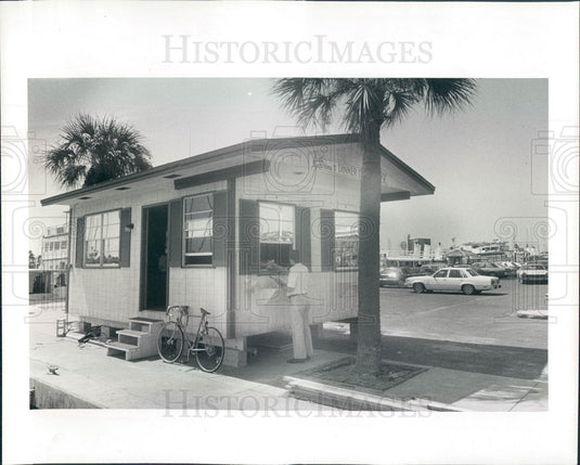 1982 Clearwater FL Capt Anderson Dinner Cruise Ship Ticket Office Press Photo - Historic Images