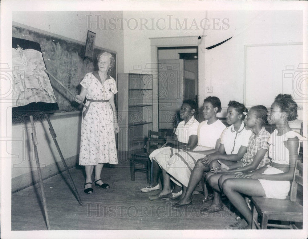 1955 St. Petersburg Florida Summer Enrichment Program Bible Class Press Photo - Historic Images