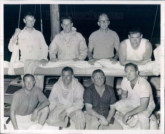 Undated Miami-Nassau 1963 Ocean Yacht Race Winner Doubloon Crew Press Photo - Historic Images