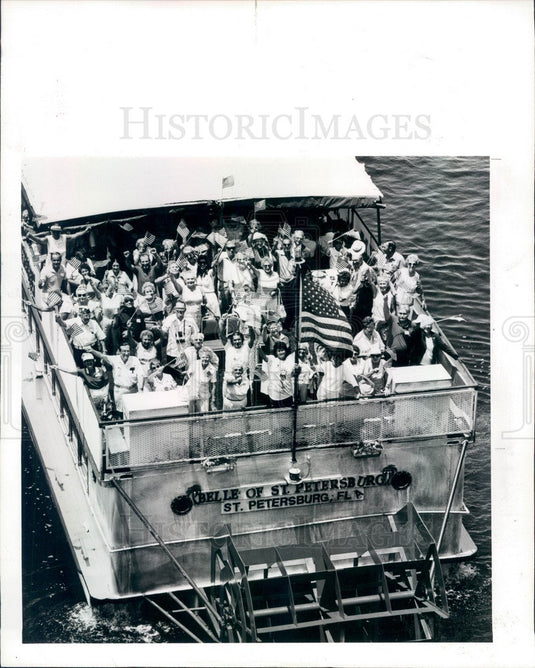 1986 Florida Cruise Ship The Belle of St. Petersburg Press Photo - Historic Images