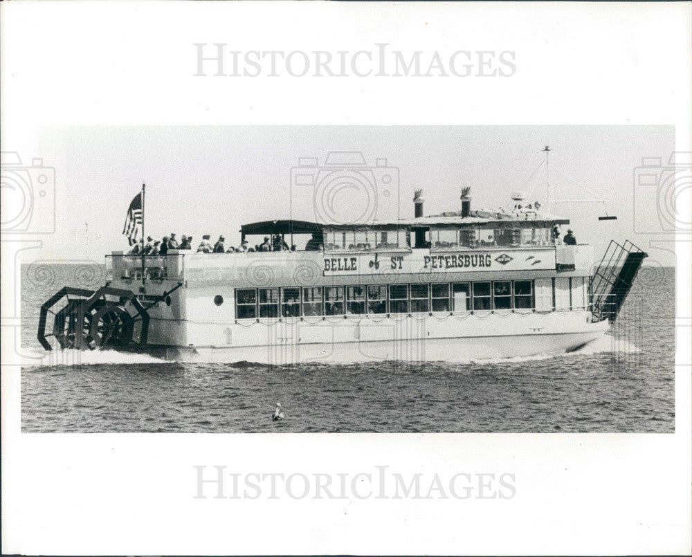 1986 Florida Cruise Ship The Belle of St. Petersburg Press Photo - Historic Images