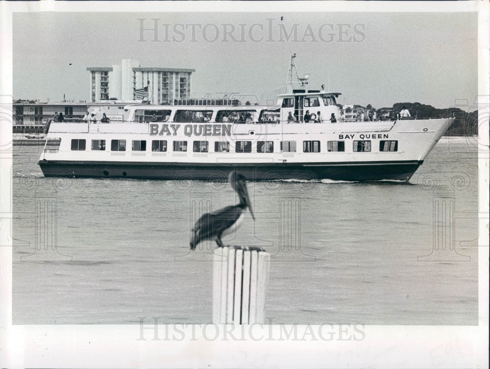 1978 St. Petersburg Florida Dinner-Cruise Boat Bay Queen Press Photo - Historic Images